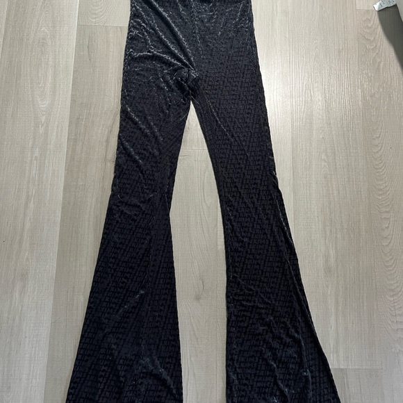 SKIMS Pants - SKIMS black velvet sheer pants